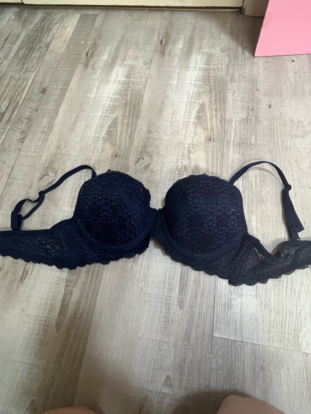 Laura Ashley Black Lace Underwire Bra